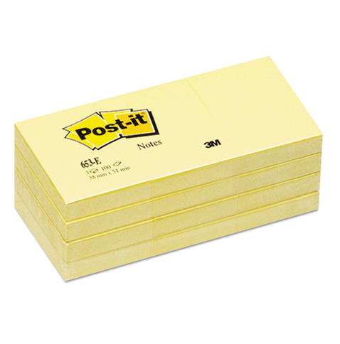 Pad, Note, Size 1.5 in X 2 in, Yellow, 36 Pads/pack