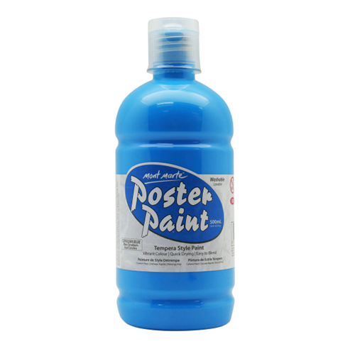 Poster, Size 500ML, Color Blue, 1 Ea