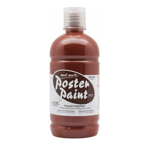 Poster, Size 500ML, Color Brown, 1 Ea