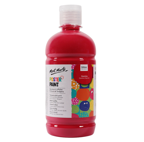 Poster, Size 500ML, Color Red, 1 Ea